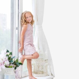 Single Jersey Knit Half Sleeves Top And Denim Skirt...